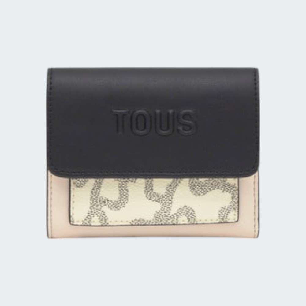 CARTEIRA TOUS FLAP KAOPS ICON BEIGE