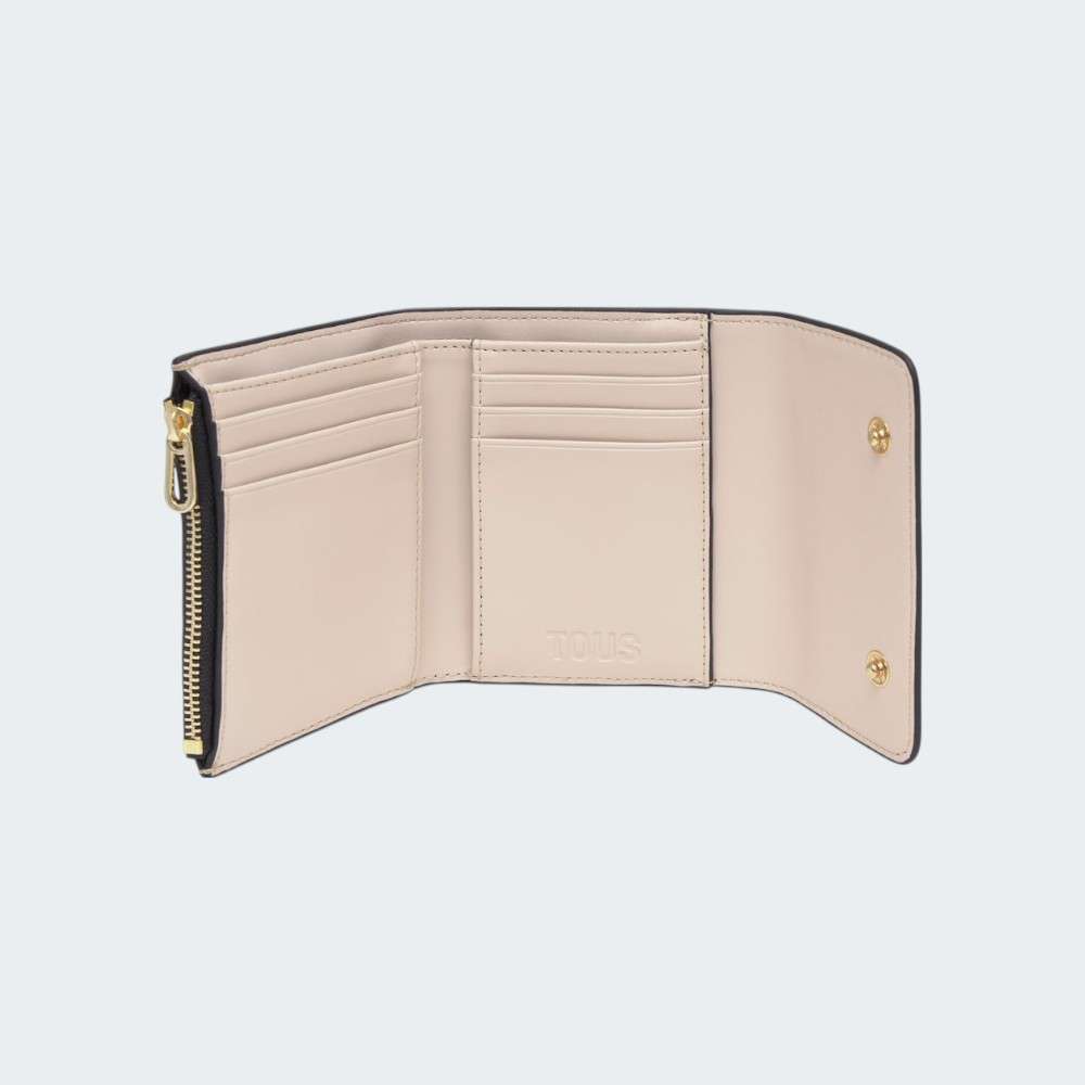 CARTEIRA TOUS FLAP KAOPS ICON BEIGE