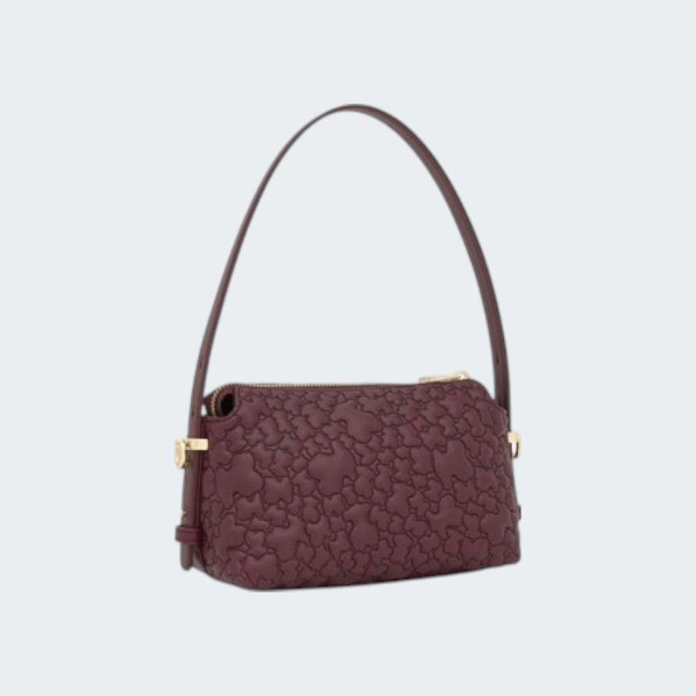 MALA TOUS MINI PUFFY BEAR BURDEOS