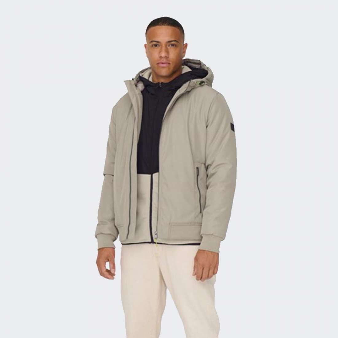 CASACO ONLY & SONS MAZED VINTAGE KHAKI