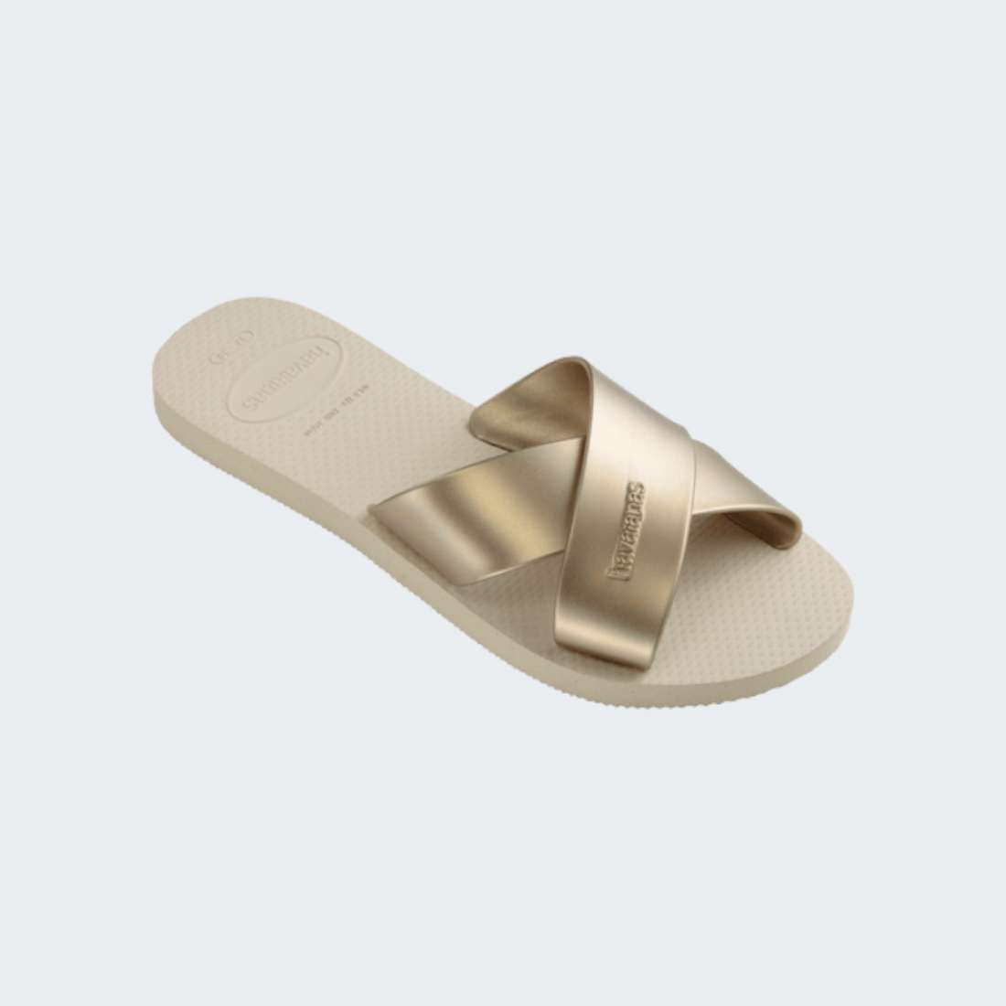 HAVAIANAS AQUA METALLIC BEIGE