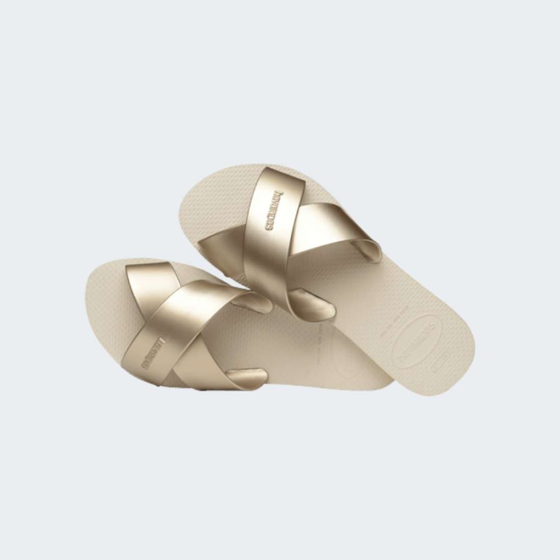 HAVAIANAS AQUA METALLIC BEIGE
