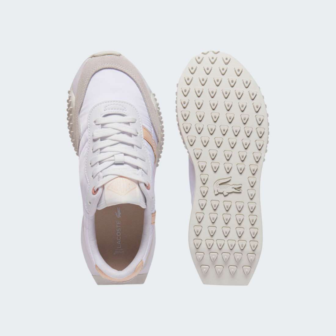 LACOSTE L-SPIN EVO WHT/LT PNK