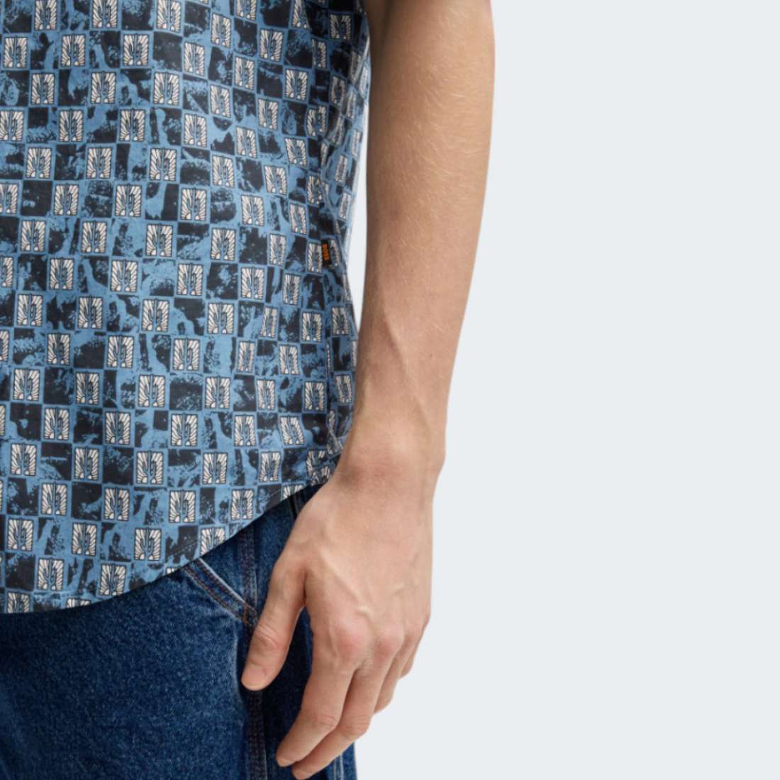 CAMISA BOSS RASH 2 OPEN BLUE