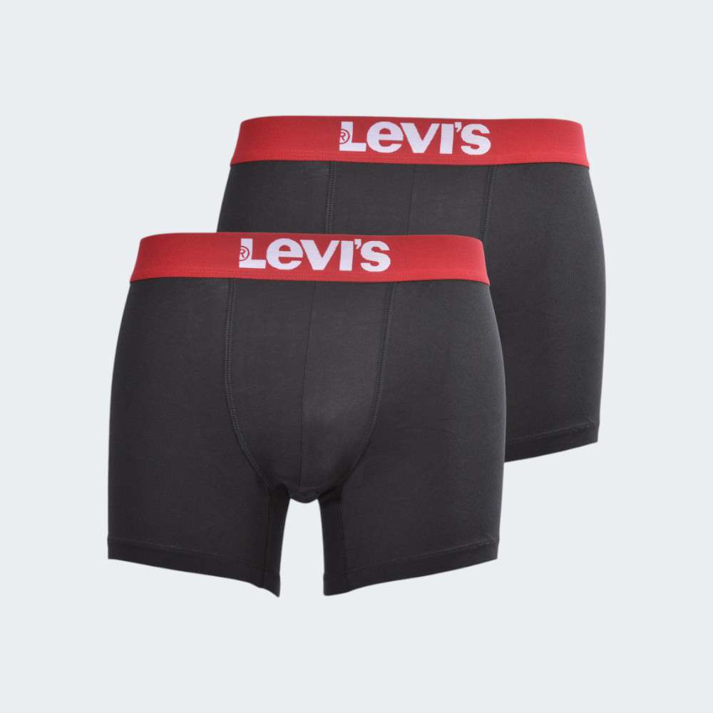 PACK 2 BOXERS LEVIS SOLID BASCIC RED BLACK