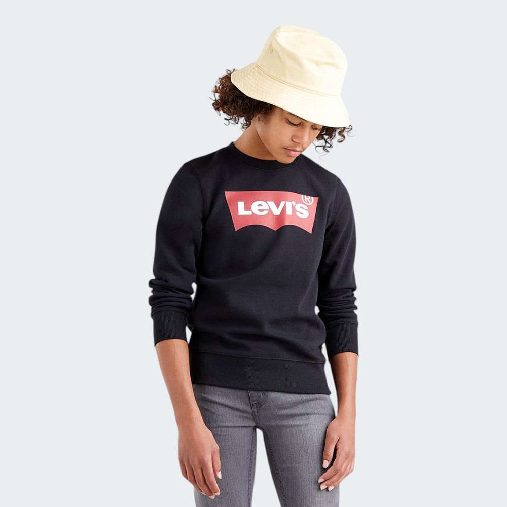 SWEATSHIRT LEVIS CREWNECK BLACK