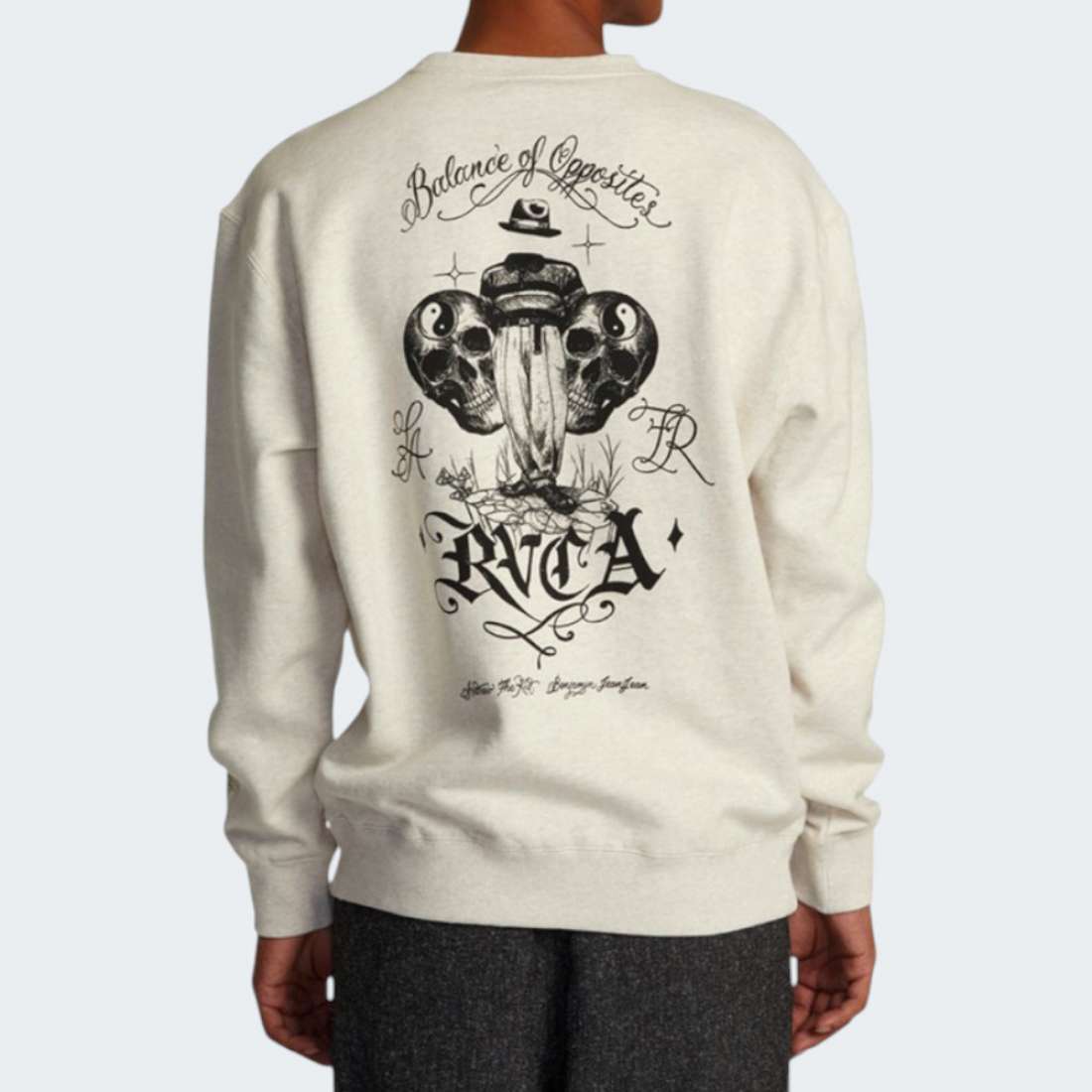 SWEATSHIRT RVCA INVISIBLE MANNECK