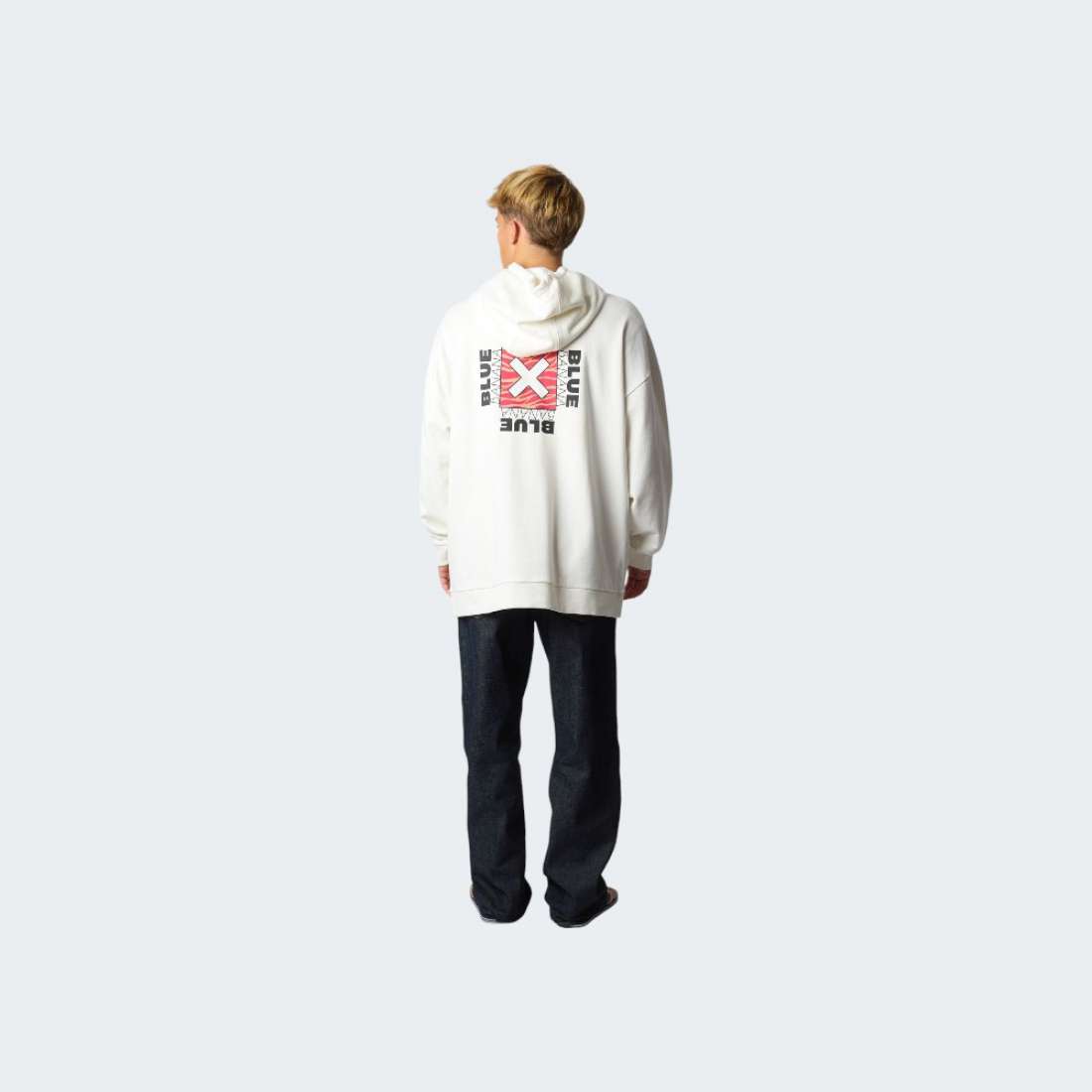 HOODIE BLUE BANANA CLASS OFF WHITE