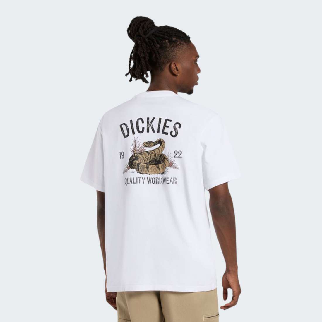 TSHIRT DICKIES SNAKE WHITE