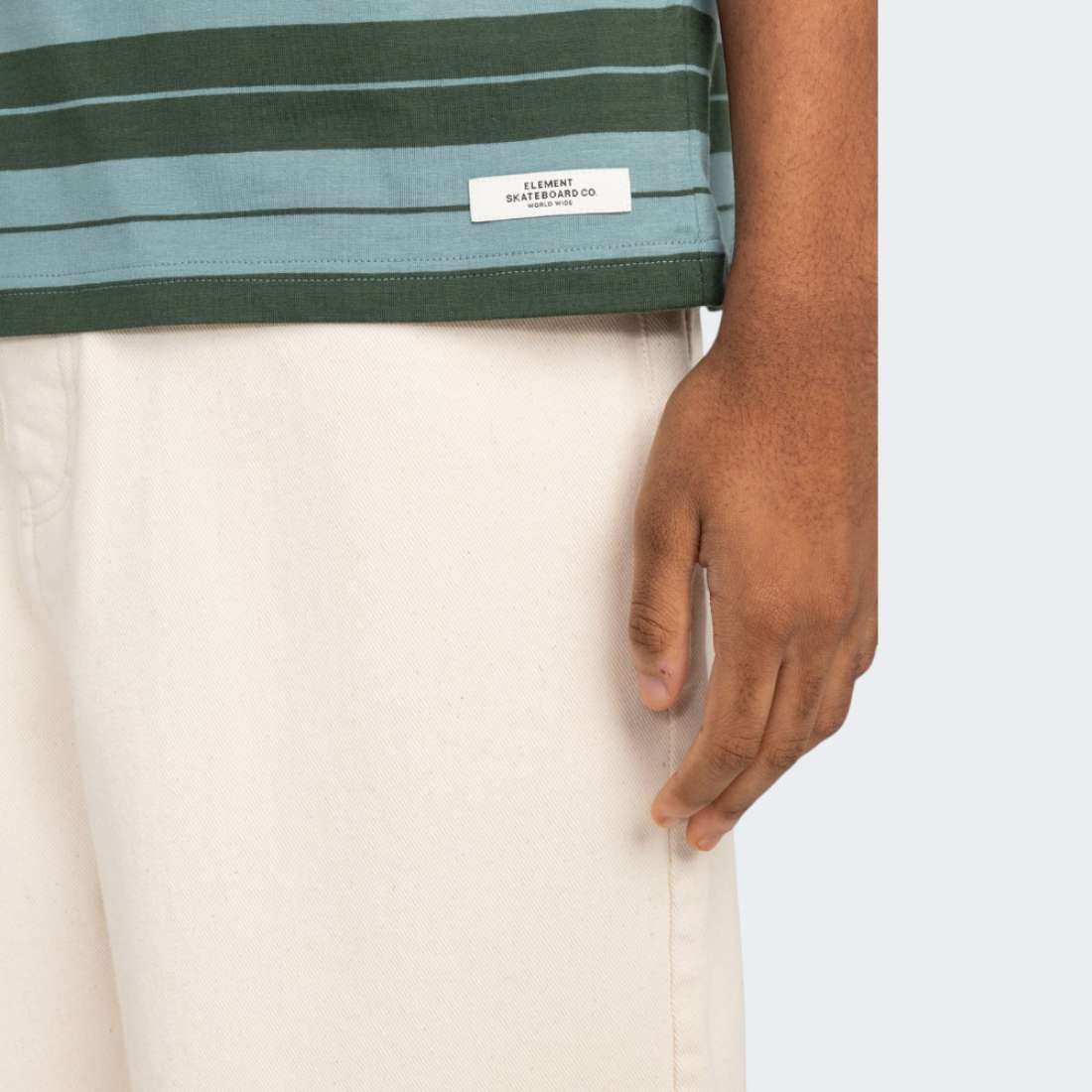 TSHIRT ELEMENT LABEL JUNGLE GREEN