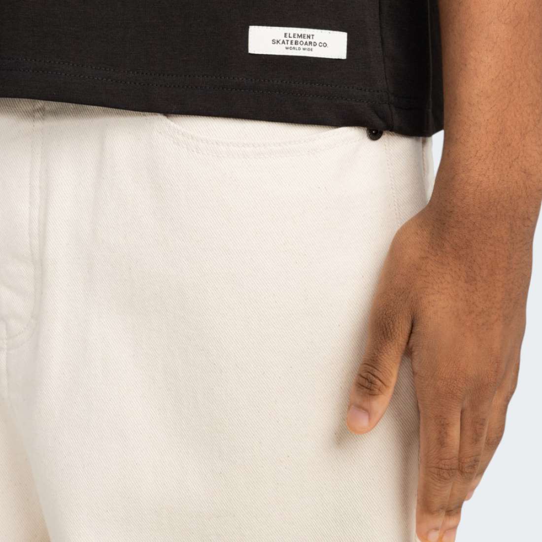 TSHIRT ELEMENT LABEL FLINT BLACK