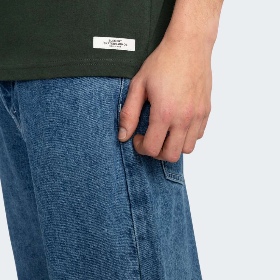 TSHIRT ELEMENT LABEL DEEP FOREST