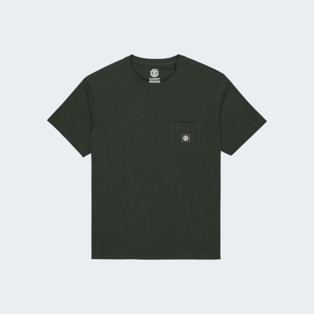TSHIRT ELEMENT LABEL DEEP FOREST