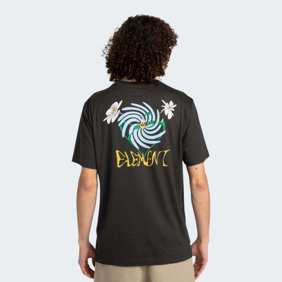 TSHIRT ELEMENT SMILE OFF BLACK