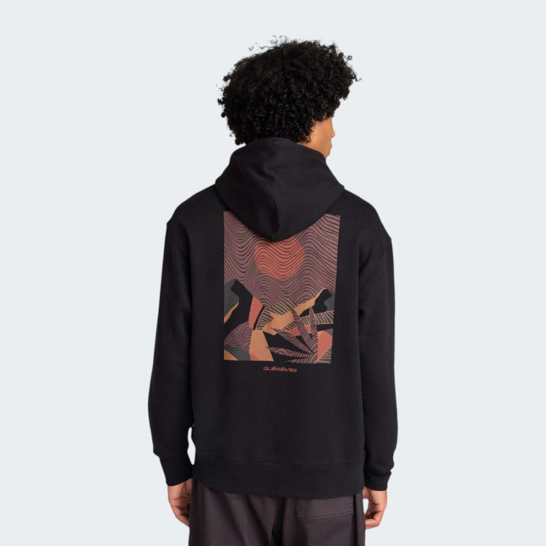 HOODIE QUIKSILVER ABSTRACT BLACK
