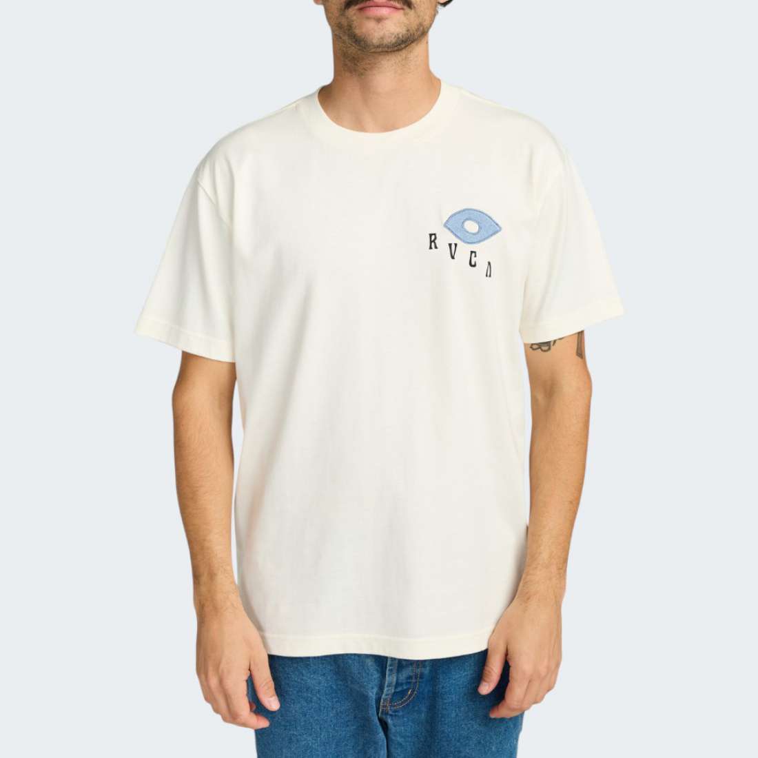 TSHIRT RVCA KEEP GROWING ANTIQUE WHITE
