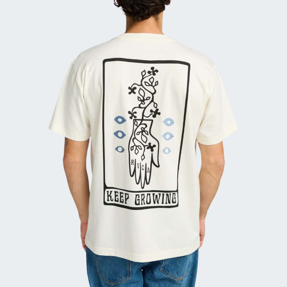 TSHIRT RVCA KEEP GROWING ANTIQUE WHITE