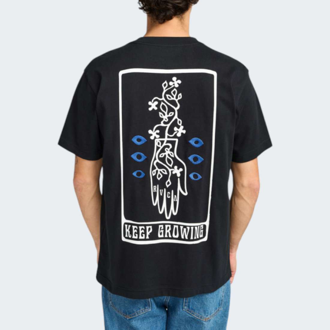 TSHIRT RVCA GROWING BLACK