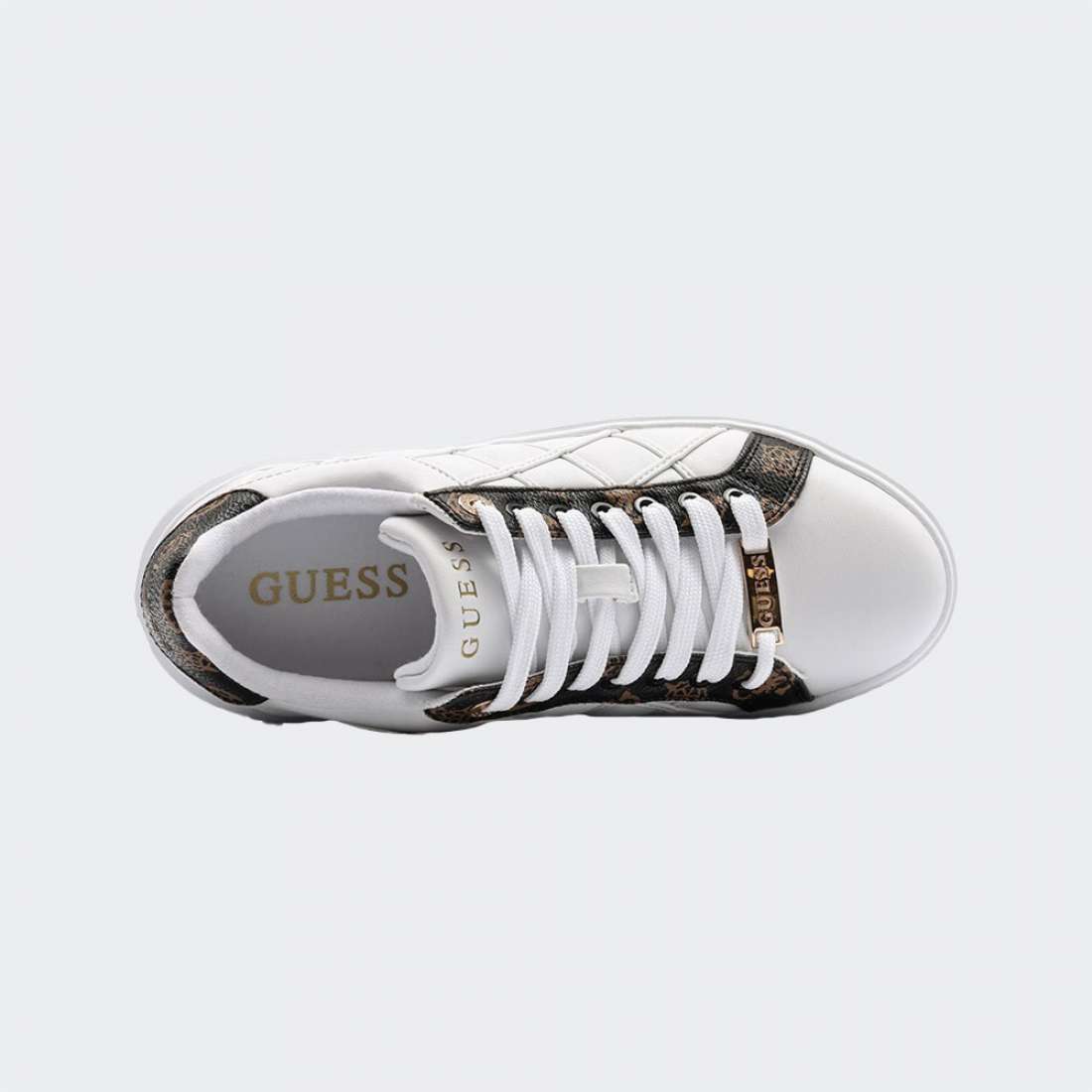 GUESS DATTICE WHITE/BROWN