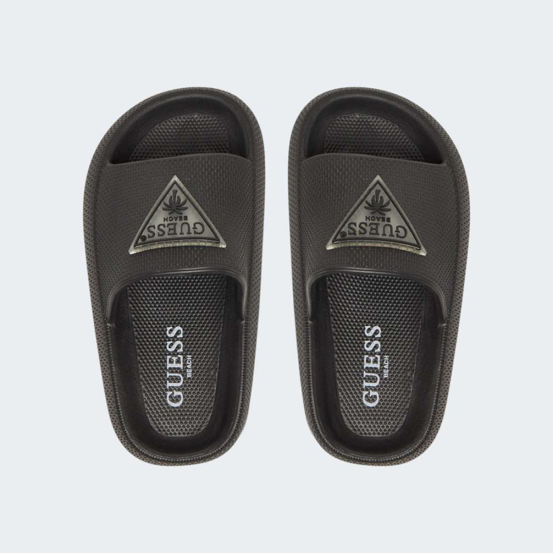 CHINELOS GUESS RUBBER SLIPPERS JBLK