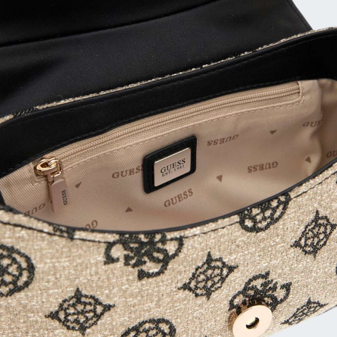 MALA GUESS BEYZA BLACK LOGO