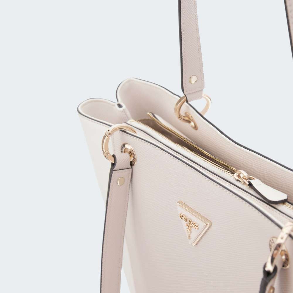 MALA GUESS NOELLE TOTE OFF WHITE TAUPE