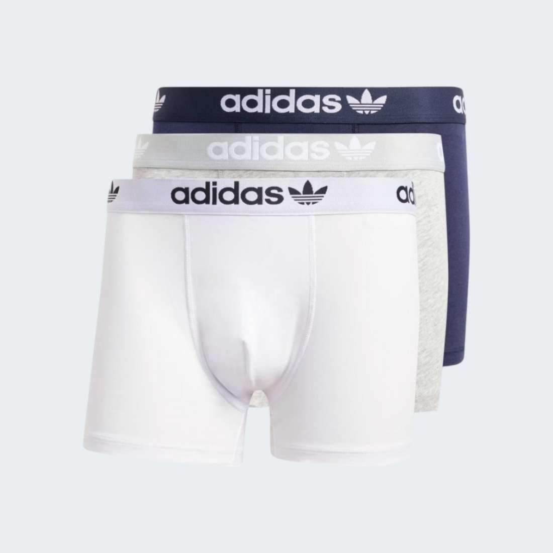 PACK 3 BOXERS ADIDAS CONFORT HTR/WHITE