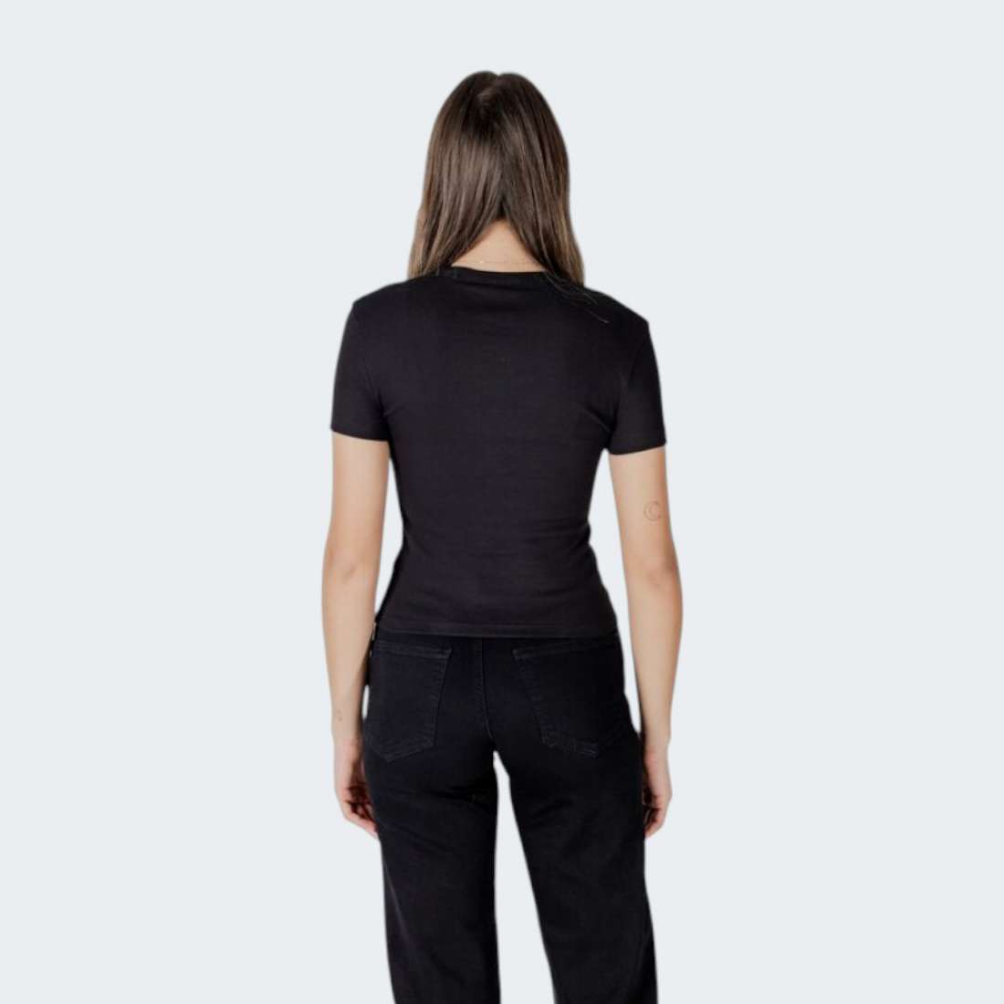 TSHIRT CALVIN KLEIN WOVEN  BLACK