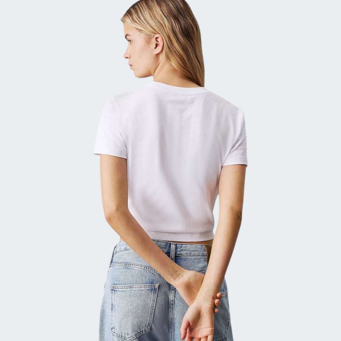 TSHIRT CALVIN KLEIN PLACED WHITE