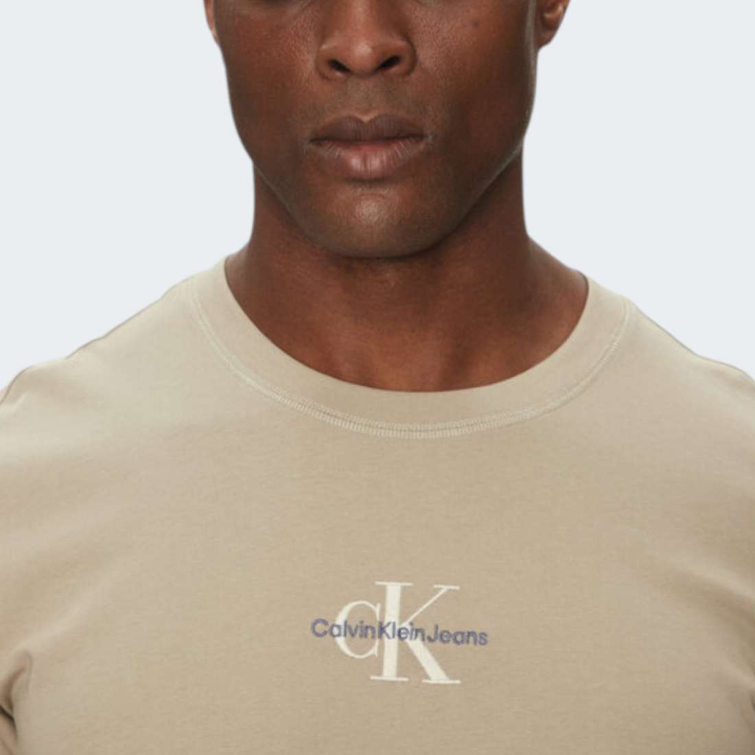 TSHIRT CALVIN KLEIN MONOLOGO ALUMINUM