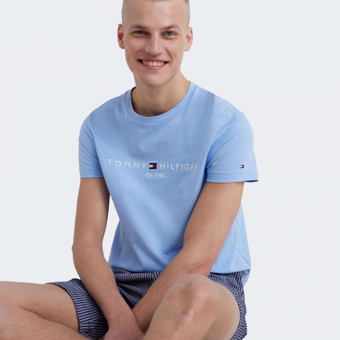TSHIRT TOMMY HILFIGER LOGO VESSEL BLUE