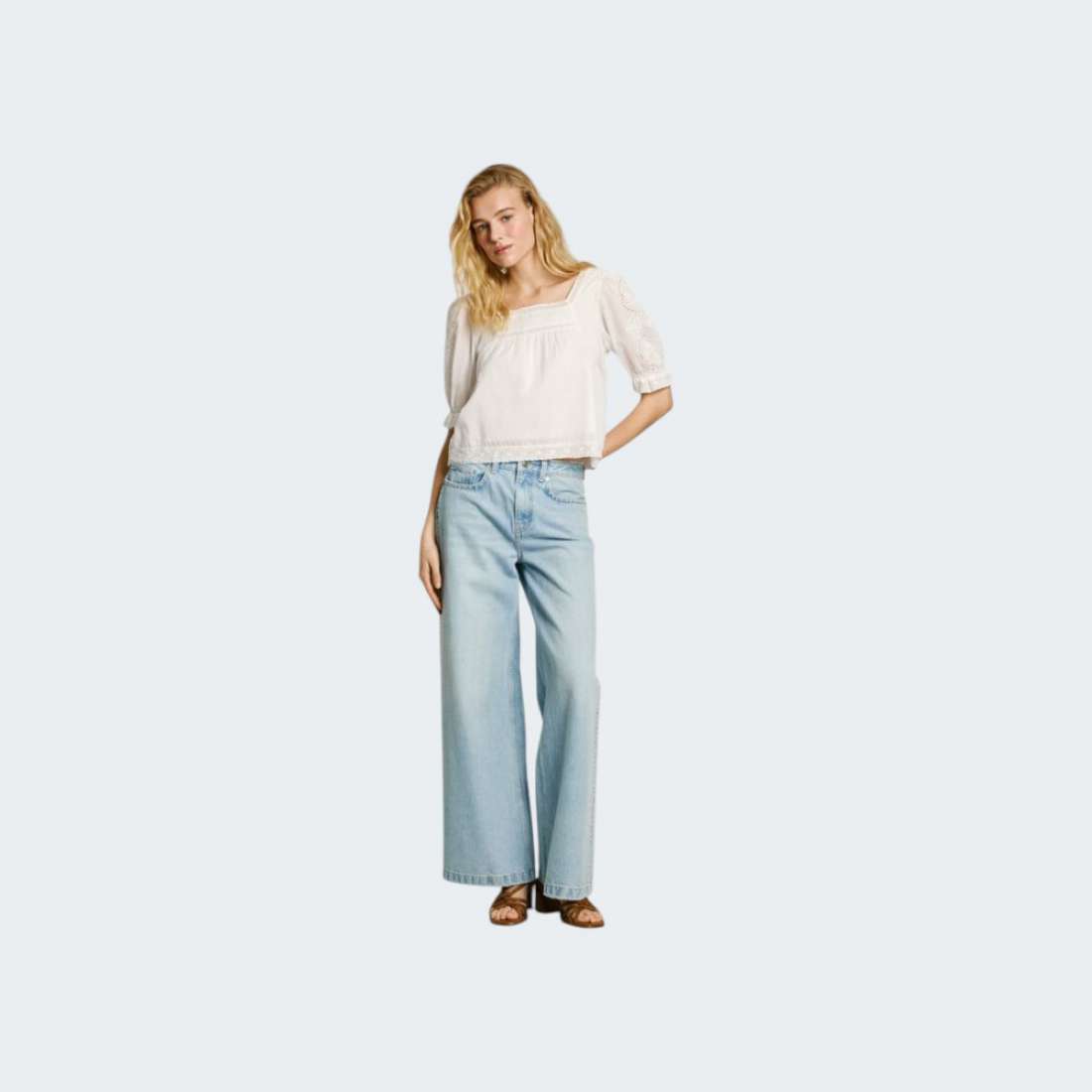 CAMISA PEPE JEANS EVERLY OFF WHITE
