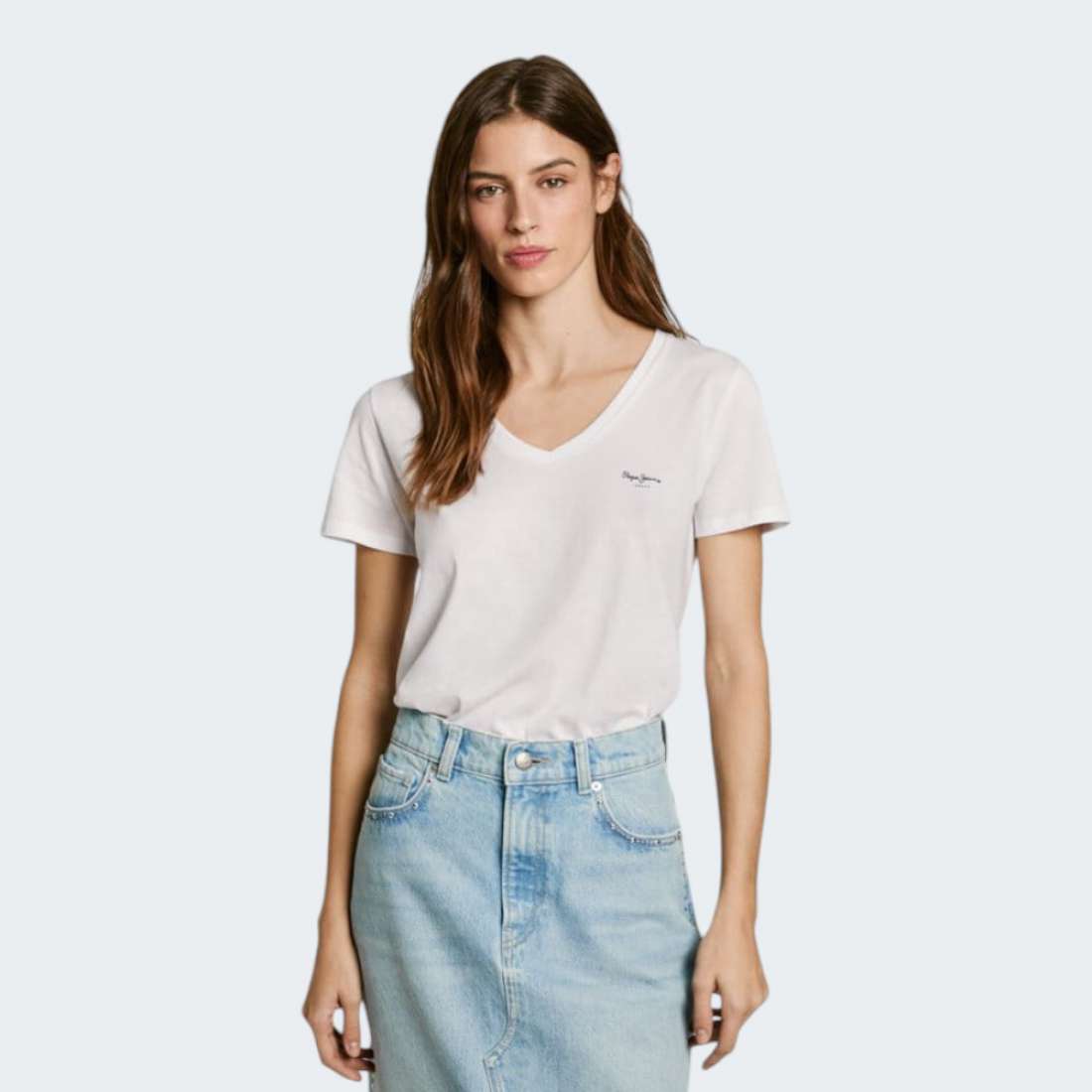 TSHIRT PEPE JEANS MACY V WHITE
