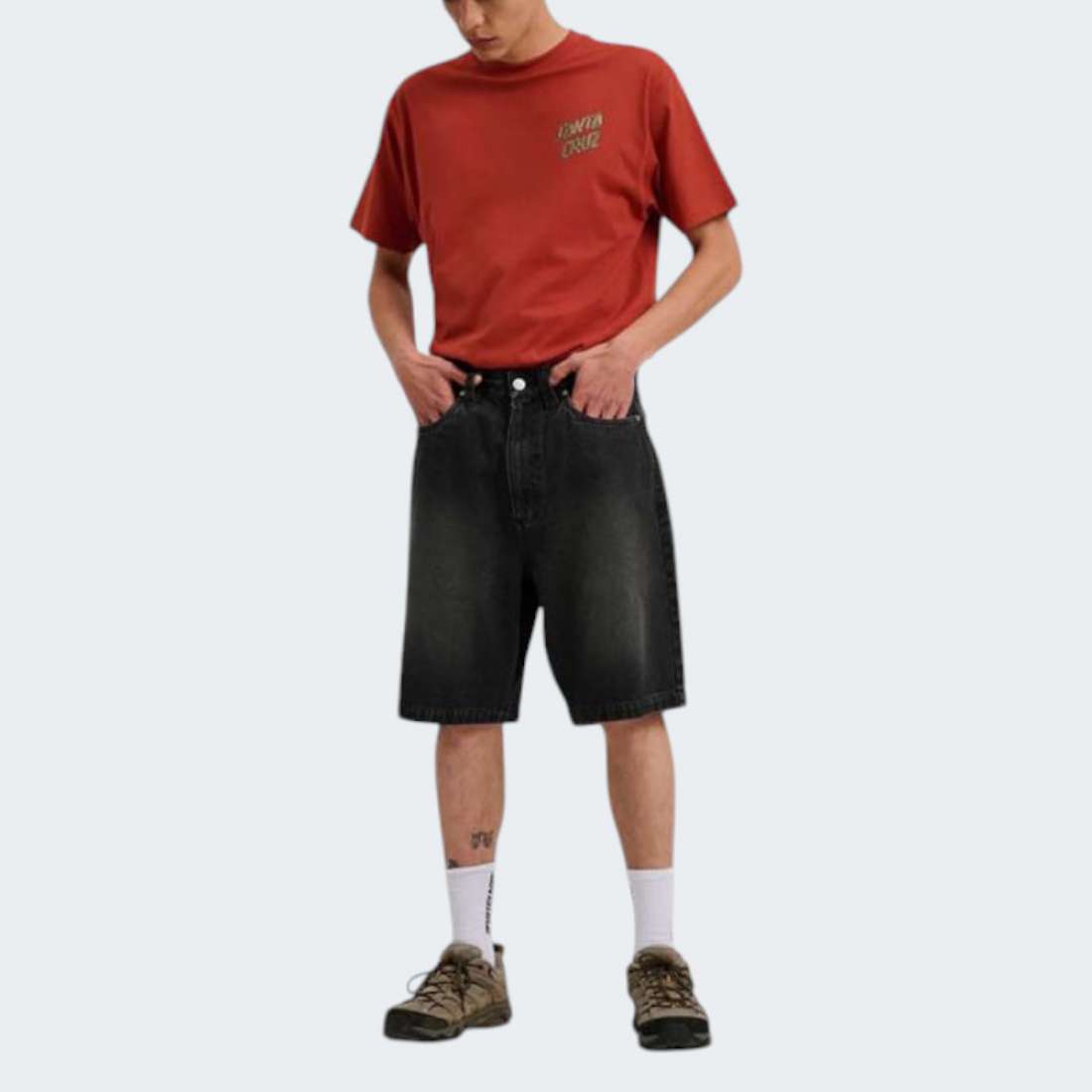 CALÇÕES SANTA CRUZ BIG SHORTS WASHED BLACK
