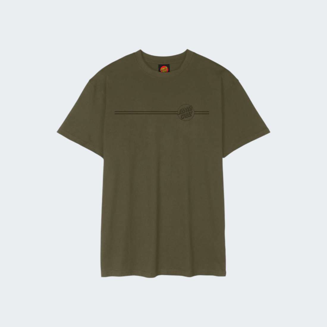 TSHIRT SANTA CRUZ TONAL OPUS DOT STRIPE UNIFORM GREEN