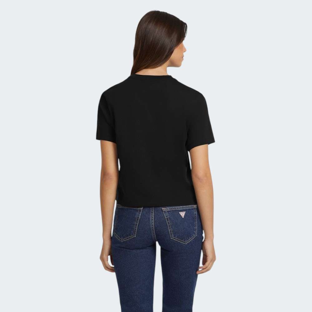 TSHIRT GUESS BOXY JBLK