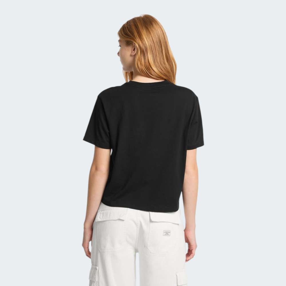 TSHIRT GUESS GJ SS CN BOXY EMBRO LOGO JBLK