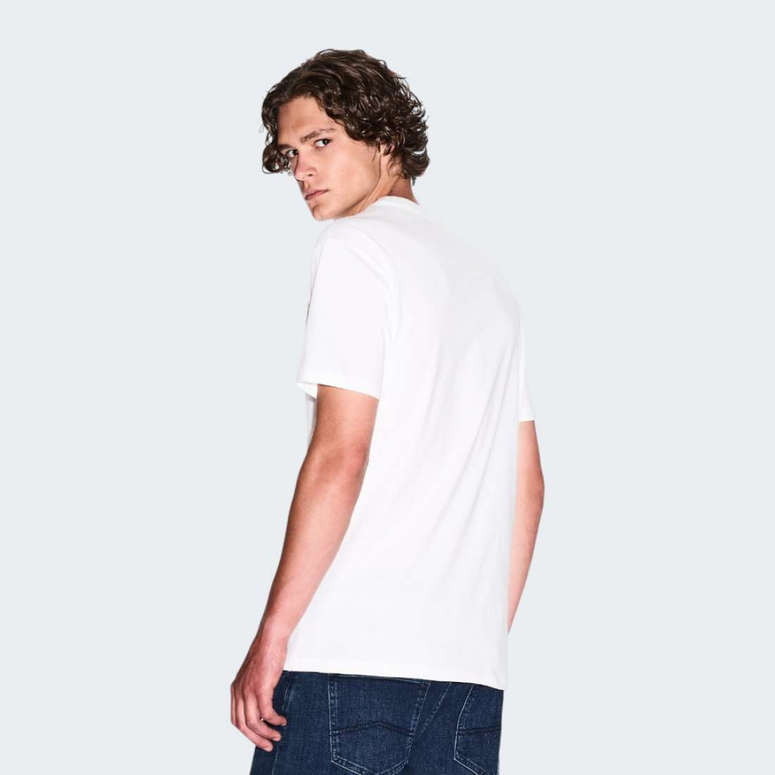 TSHIRT ARMANI AX OFF WHITE