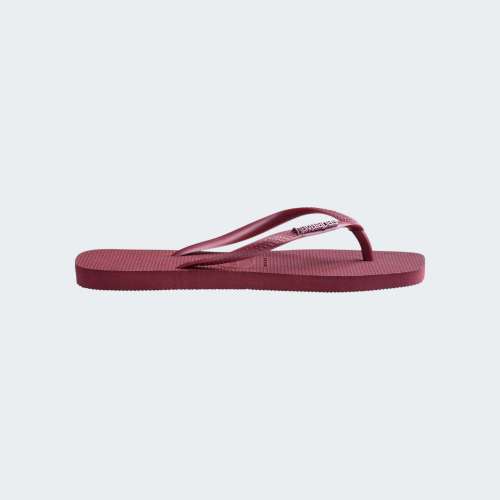 HAVAIANAS SLIM SQUARE LOGO METALLIC AMARANTH