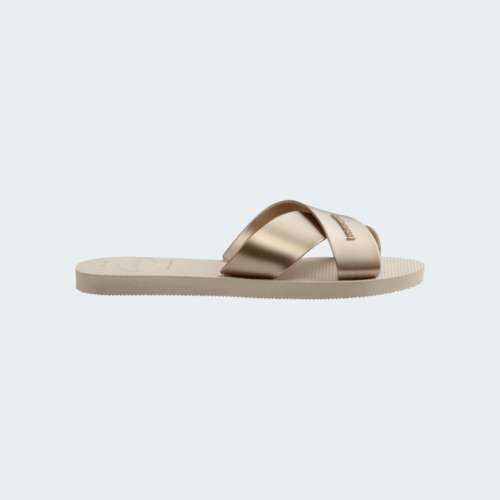HAVAIANAS AQUA METALLIC BEIGE