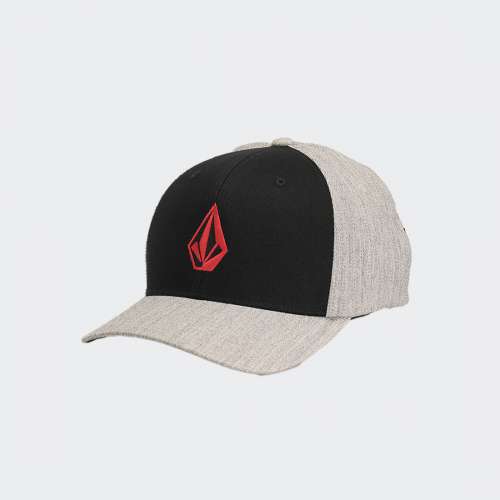 BONÉ VOLCOM FULL STONE HEATHER FLEXFIT BLACK COMBO
