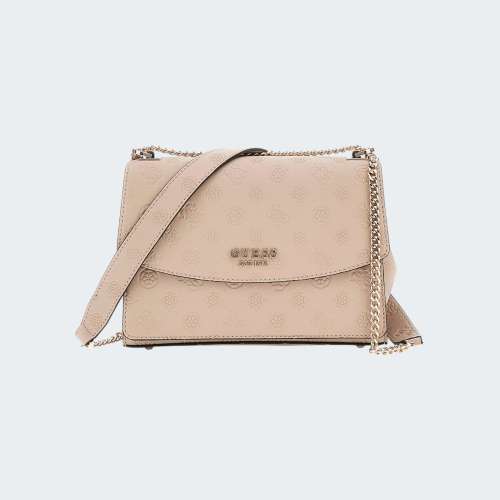MALA GUESS PHOEBE SIMPLY TAUPE LOGO