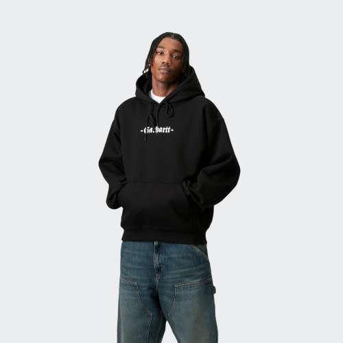 HOODIE CARHARTT WIP GREATEST HITS BLACK WHITE