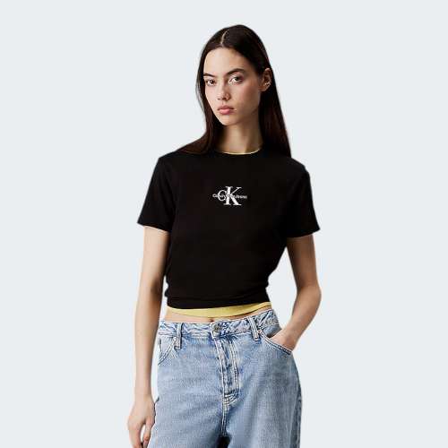 TSHIRT CALVIN KLEIN MONOLOGO BLACK