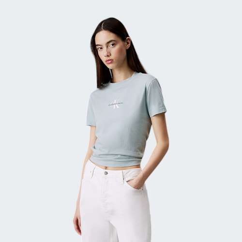 TSHIRT CALVIN KLEIN MONOLOGO CLOUD BLUE