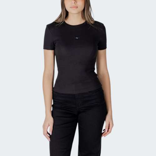 TSHIRT CALVIN KLEIN WOVEN  BLACK