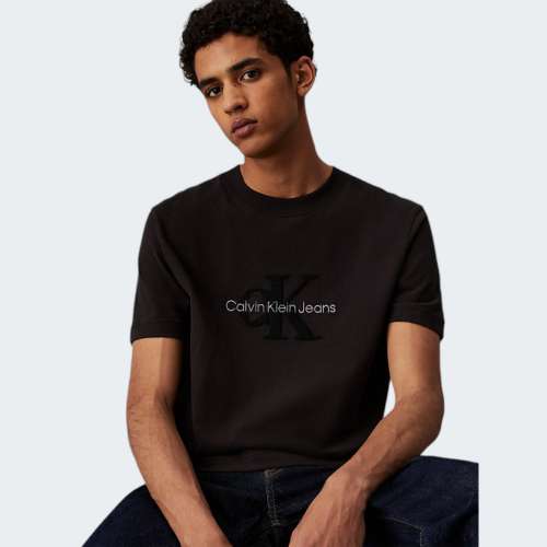 TSHIRT CALVIN KLEIN CHENILLE CK BLACK