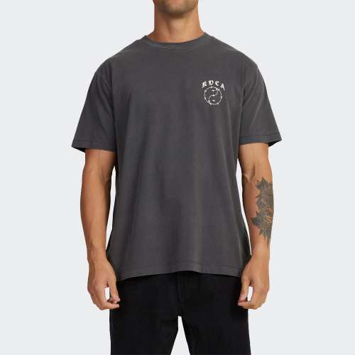 TSHIRT RVCA LAX WASHED BLACK